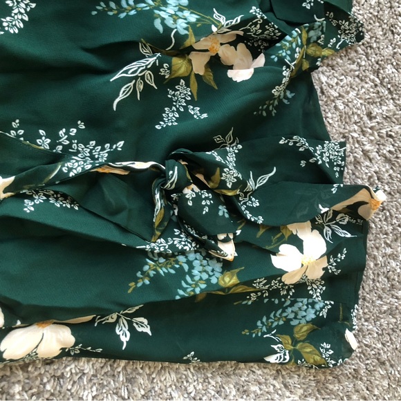 BEST Reformation Twilight Midi Dress - Portia Green Floral Wedding Cocktail Part - Picture 6 of 9